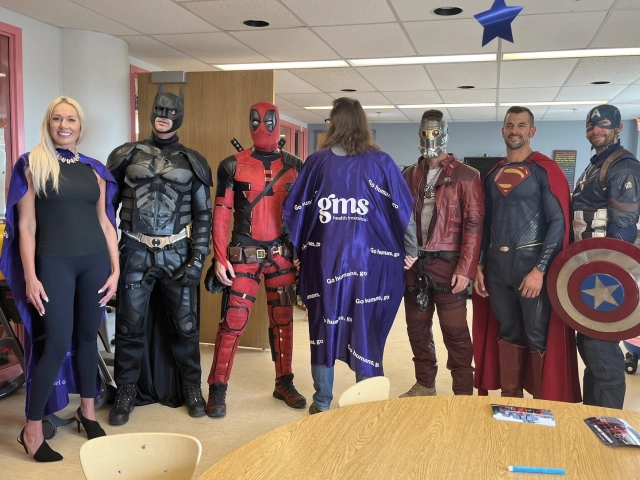 GMS supports superhero rappel for children’s health programs