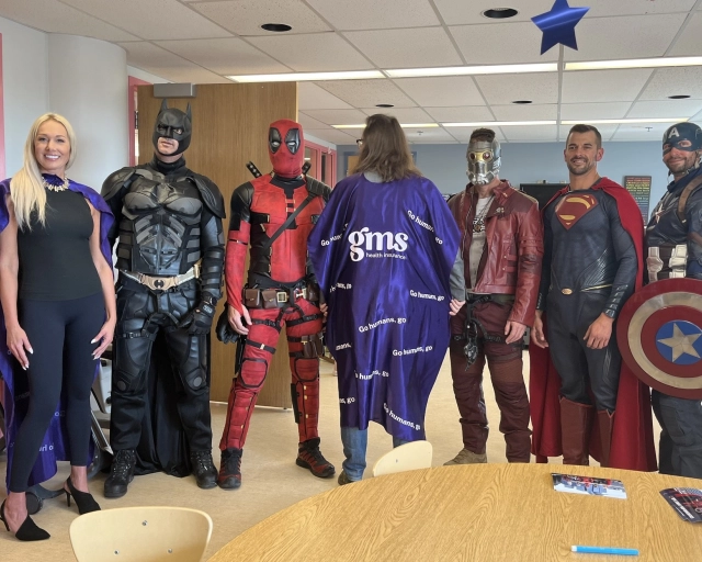 GMS supports superhero rappel for children’s health programs